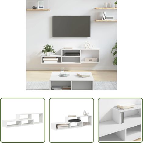 vidaXL Wandmontage - WandTVStand 120x25x28,5cm Holzwerkstoff (1/5)