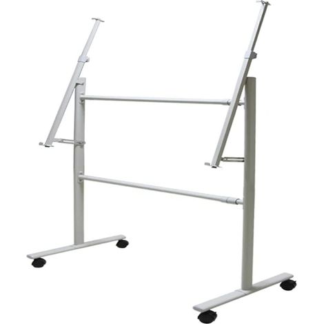 Grand Support De Tableau Blanc Roulant, Support De Support De Tableau Effaçable À Sec Mobile À Angle Réglable, Convient À La Taille Maximale du Tableau Blanc 120x240cm (1/5)