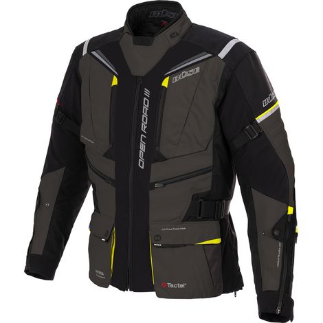 Büse Open Road III Textil-Motorradjacke, Schiefergrau – Vielseitiger Schutz und Komfort für Motorradfahrer 54