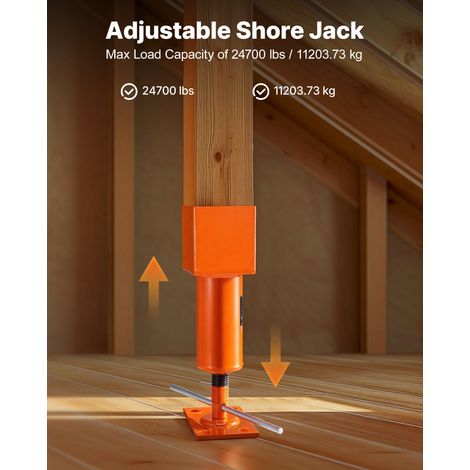 Cric à Vis pour Poteau 101,6x101,6 mm, Support de Levage à Poutre Réglable, Plage Hauteur 33,53-47,5 cm, Capacité de Charge 11203,7… (1/5)