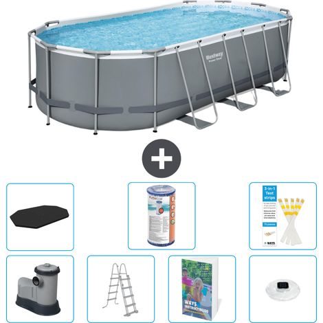 Bestway Bestway Power Steel Ovale - 549x274x122 cm - 8-pièces  S622 (1/3)