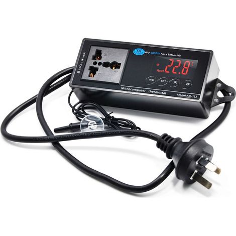 Reptile tortue intelligent thermostat boîte d'élevage rampant garde pour animaux de compagnie palais isolation lampe en céramique coussin chauffant température régulateur de température (1/5)