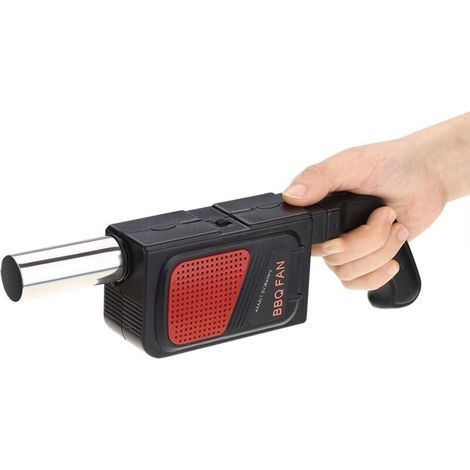 Electrique Souffleur Ventilateur, Camping Activateur pour Barbecue, Électricité BBQ Ventilateur D'air pour Barbecue Feu Soufflets En Plein Air Pique-Nique Camping Cuisson Outils avec 4 piles AA (1/5)