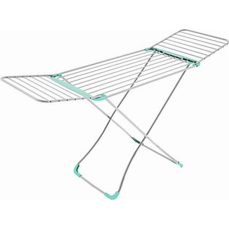 Colombo ST586 Infinity Stendibiancheria in Acciaio Inox 20 m 9 Kg con Ruote Antiruggine Pieghevole (1/4)