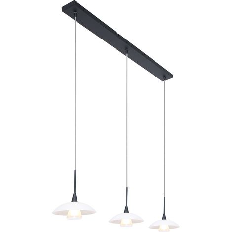 Steinhauer - lámpara colgante - Tallerken - negro - vidrio metal (1/4)