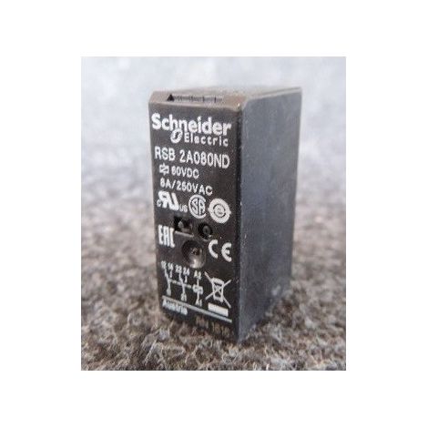 Relais PCB embrochable 2OF 8A 60VDC Zelio Relay RSB SCHNEIDER RSB2A080ND
