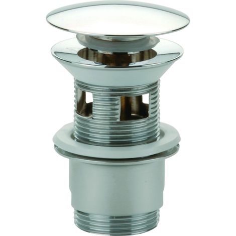 Nicoll – Bonde de lavabo laiton chromé à clapet cylindrique – Diamètre 32mm – Type d'évacuation standard – Pour installation facile