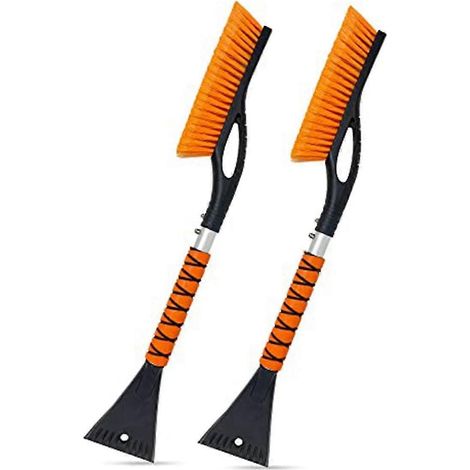 Chasse-neige et brosse pour voiture, chasse-neige robuste pour pare-brise avec poignée ergonomique en mousse pour l'hiver (1/5)