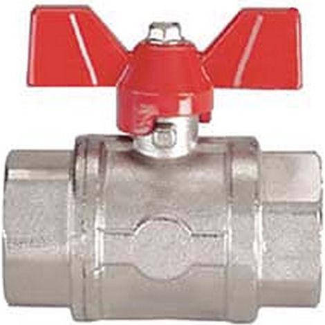 5PZ VALVOLA A SFERA F/F CON MANIGLIA A FARFALLA - FF 3/4"