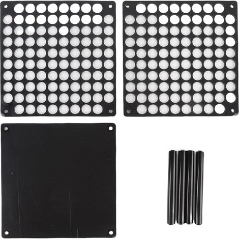 Organisateur pinceaux maquillage 96 slots acrylique – Présentoir stylo support crayon plastique marqueur noir, bureau (1/5)