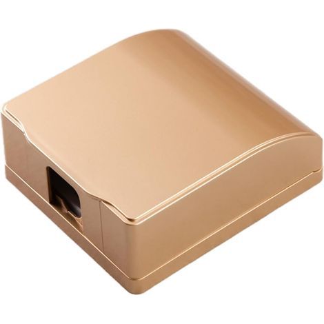 CSPARKV Gold Socket Cover Type 86, Waterproof Box for Switch Socket, Protects Socket from Environmental Influences Such as Dust and Moisture