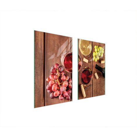 PLACA PROTECTORA DE VIDRIO PARA ESTUFA 75x52 VINO (1/5)
