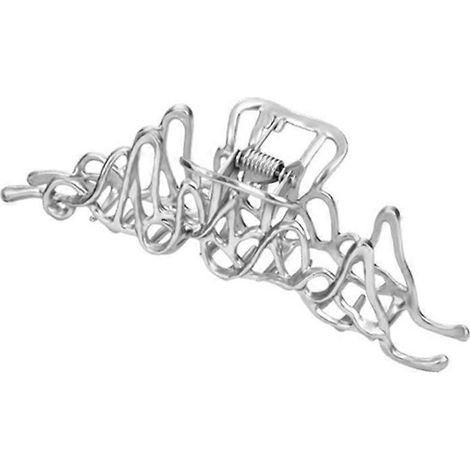 Neue, unregelmäßige Haarnadeln im Punk-Stil, aus silbernem Metall, Haarspangen und Haarclips für Damen (1/4)
