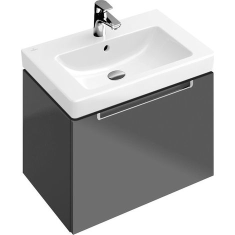 Vasques classiques, 600 x 470 mm, Rectangulaire, pour robinetterie à 3 trou s, troude robinetterie central percé,avec trop-plein, En porcelaine sanitaire Blanc CeramicPlus