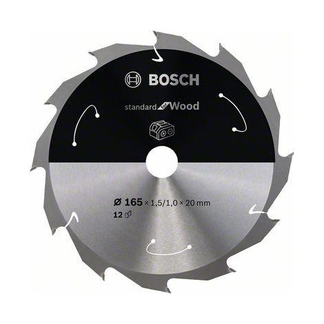 Lama circolare senza filo PRO Wood, 165 x 1,5 x 20 mm, T12