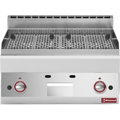 Grill pierre de lave gaz -grille de cuisson en fonte - Diamond