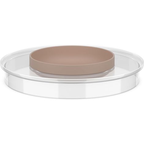 Couvercle Anti-éclaboussures Chef it - S'adapte au bol de préparation de 3L - Bol supplémentaire à l'intérieur - Pas d’éclaboussures, garde le plan de travail propre - 250 ml - Chalk (1/5)