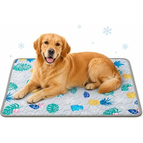 Alfombrilla refrescante premium 150100cm, Manta refrescante lavable, refrescante verano antideslizante resistente arañazos, Azul selva tropical (1/5)