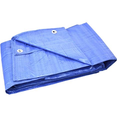 Bâche 5x6m bleu clair +/-5%(8) (1/2)