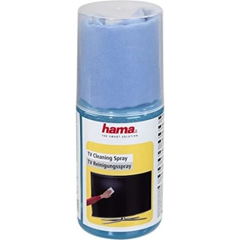 Hama  Spray de limpieza para pantallas de 200 ml y paño de microfibra 20x20 cm