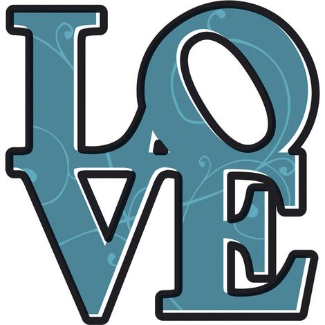 Komar Wandaufkleber - Love - 70 x 50 cm - selbstklebender Wandsticker - Minimalistisch Modern (1/2)