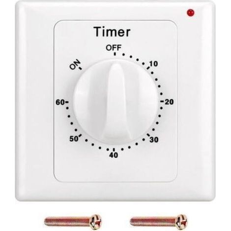 60 Min Compte à rebours Minuterie AC 220 V Bouton de Commutation Style Électronique Mécanique Compte à rebours Minuterie Prise Minuterie (1/5)