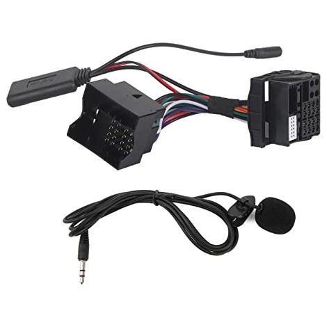 Adaptateur de Musique Radio Audio Mains Libres Bluetooth, Câble D'entrée AUX, Ensemble de Fiches avec Remplacement de Microphone pour 510/300, Module AUX Bluetooth (1/5)