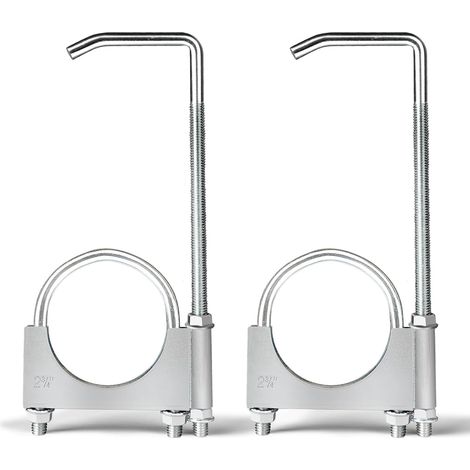 Heavy Duty Exhaust Clip with Universal Bracket Universal Mount on Exhaust Bracket 2 Pack (7cm) (1/5)