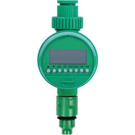 Controlador automático de riego para jardín, controlador electrónico de riego, controlador automático de riego con pantalla de cristal líquido. (1/5)