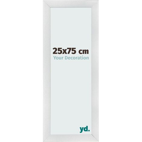 yd. - Cadre photo 25x75 - Argent Mat - MDF - Pisa (1/5)