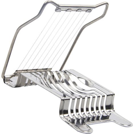 Coupe-œufs inox coupe lissante stable lavable lave-vaisselle, outil banane fraise kiwi fil fruits, cuisine (1/5)
