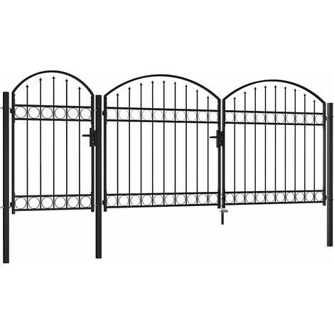 Maison Exclusive - Gartentor mit gewölbtem Oberteil ASSEN 200 x 4