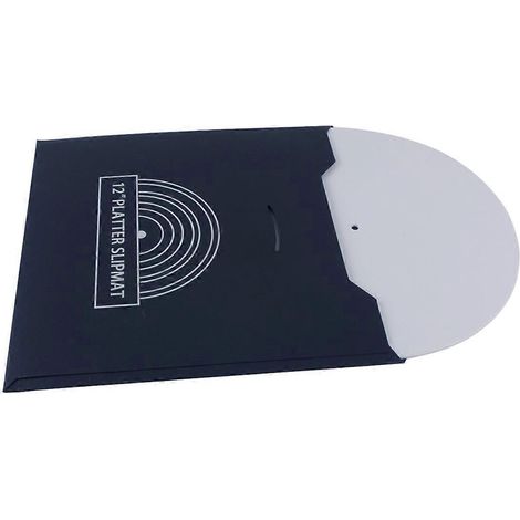 Tapis de platine vinyle en acrylique blanc antibruit (1/5)