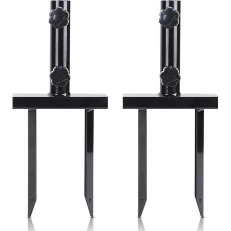 2 x Support Réglable pour Mât de Drapeau Exterieur(8–29 mm) – Piquet de Sol en Métal pour Drapeaux Publicitaires, Parasols ou Décoration Extérieure (1/5)