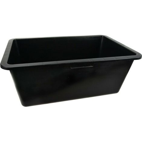 seau de construction geko rectangular construction bucket 80 litres poignées renforcées