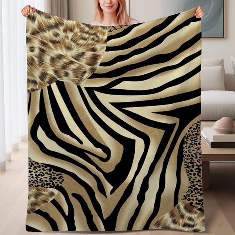 Couverture de lit en polaire, douce et chaude en microfibre légère pour le printemps, décoration de salon, cadeau idéal pour femmes et hommes, 6080 pouces (1/4)