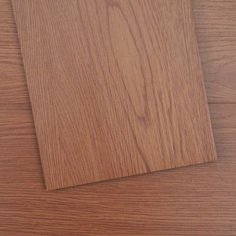 Selbstklebende Vinyl-Bodenfliesen 91,4 x 15,2 cm, 36 Stk., 2,5 mm dick, abziehen und aufkleben, tiefbraune Holzmaserung, DIY-Bodenbelag für Küche, Esszimmer, Schlafzimmer und Badezimmer (1/5)