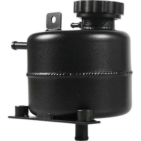 Compatible avec le vase d'expansion de liquide de refroidissement automobile Cooper R52 R53 2002-2008, en alliage d'aluminium noir poli.