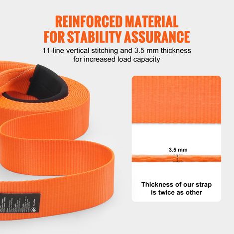 Kit de récupération de sangle de remorquage robuste en polyester (1/5)