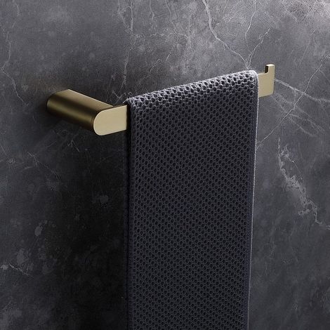 Portasalviette a muro in acciaio inox finitura oro ART-R kamalu