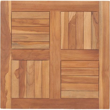 Maison Exclusive - Tischplatte Massivholz Teak 60×60×2,5 cm