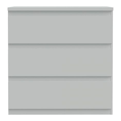 Cassettiera Morgan 3 cassetti 77.2x79.8x42.2 cm. colore grigio chiaro