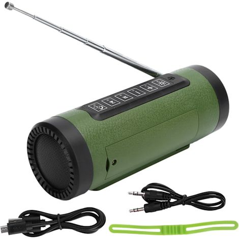 PL‑89 Portable Wireless Bluetooth Speaker Subwoofer LED Flashlight FM Radio Outdoor Stereo (1/5)