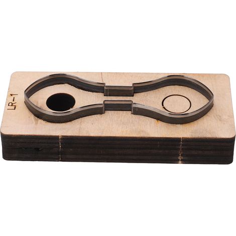 Matrice de découpe pour cuir et métal, outil de découpe et de poinçonnage DIY en acier allié, accessoires d'art et d'artisanat LR 1 (1/5)