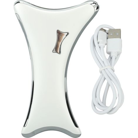 Tablette électrique de lissage cutané, massage chaud vibrant anti-rides, appareil Gua Sha pour visage et cou (1/5)