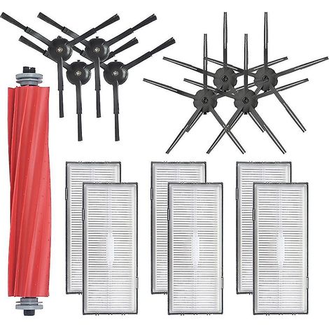 15-teiliges Zubehörset für Roborock HEPA-Filter, Hauptseitenbürste (1/4)