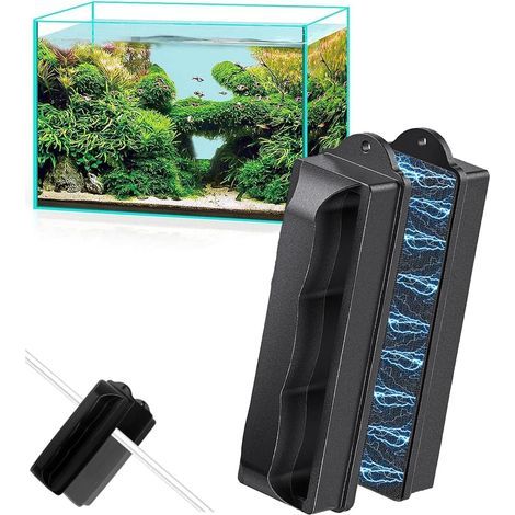 Magnetic Brush, Powerful Magnet, Soft Felt, Aquarium Glass Cleaning (1/5)