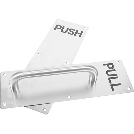 Plaque de poignée coulissante en acier inoxydable 304 pour portes coup (1/5)