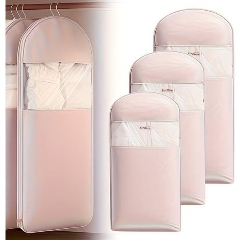 (taille S)Sacs à vêtements pour suspendre des vêtements, 40 % d'économie d'espace pour manteau, robe, veste, chemise (1/5)