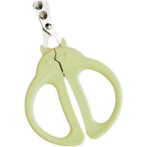 Tondeuse à griffes ronde en plastique et métal pour chat, durable (verte) (1/4)